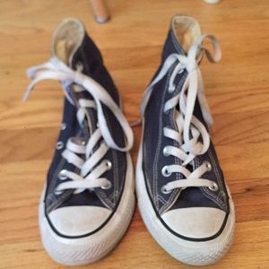 White, and Navy converse